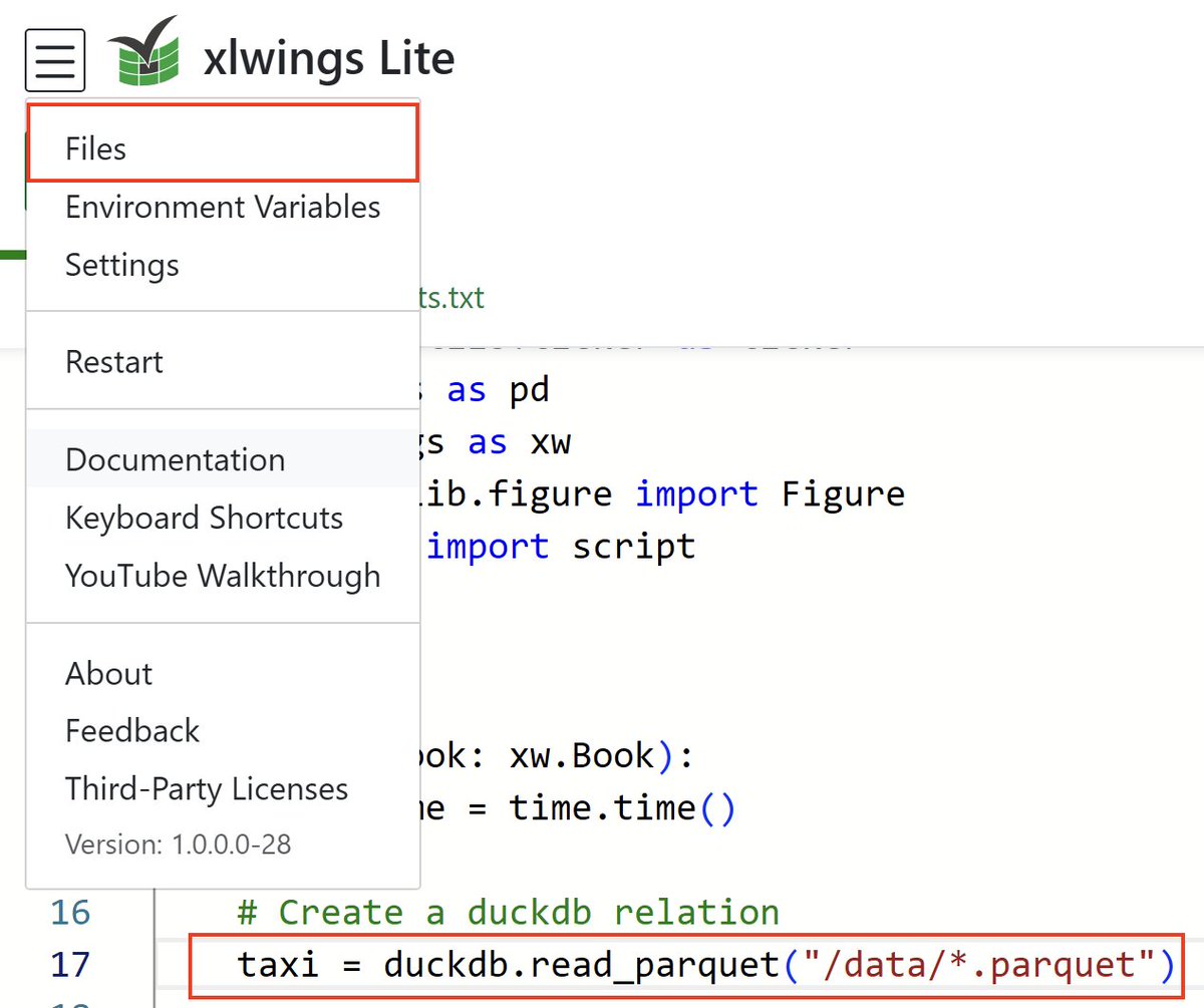 As you know, I’m on a mission to fix the many design flaws of Python in Excel, one by one. In that spirit, I am happy to announce that xlwings Lite now works with your local files! 🚀

Drag and drop files and folders straight into Excel. On Windows, you can even mount a local