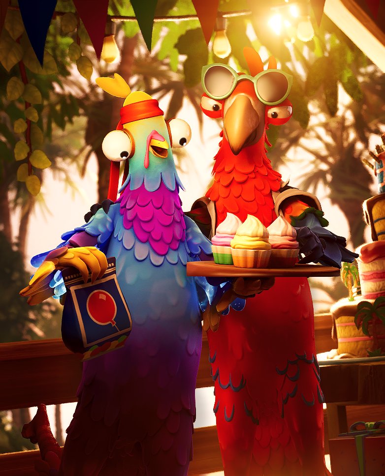 Birthday Bird 🎈🎂🌴
#FortniteArt #Budge