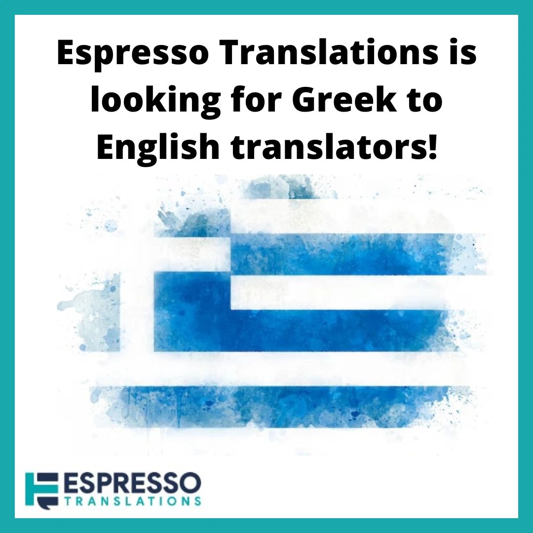 ET_Translations's tweet photo. Fluent in Greek and native in English? Join our translation network by visiting our website:
https://t.co/LDmueLjQb6
#translation #translationagency #translationwork https://t.co/AT5URIMNSS
