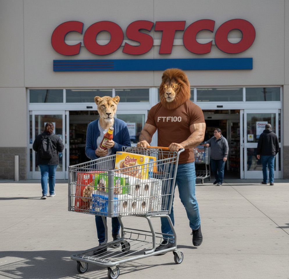 Out with mum bulk saving 🛒🦁
Lions know it’s the same as DCA in crypto 📈
Slow stacks = strong pride 💎 #FTF100