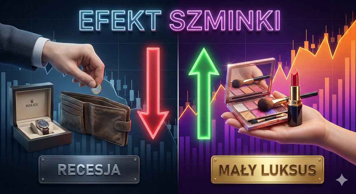 11zltygodniowo's tweet photo. Ciekawostka #3
💄 Słyszałeś o "Efekcie Szminki"?
To teoria, która mówi, że w czasach recesji kobiety nie rezygnują z luksusu całkowicie, ale wybierają tańsze dobra luksusowe np. drogie szminki zamiast drogich torebek.
#ekonomia #recesja #rynek https://t.co/BzNt9Mv53F