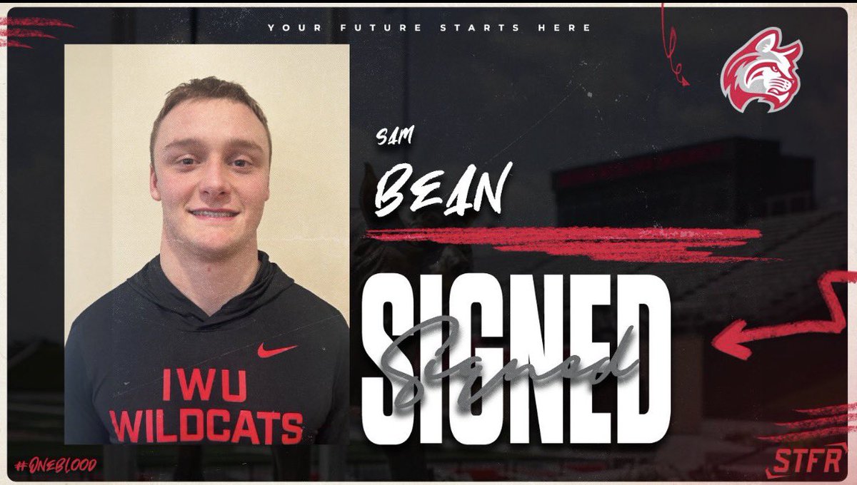 IndWesleyan_FB's tweet photo. SIGNED AND SEALED‼️

SAM BEAN

🏈 Linebacker 
🎓Columbia City High School https://t.co/3DgAtywlAo