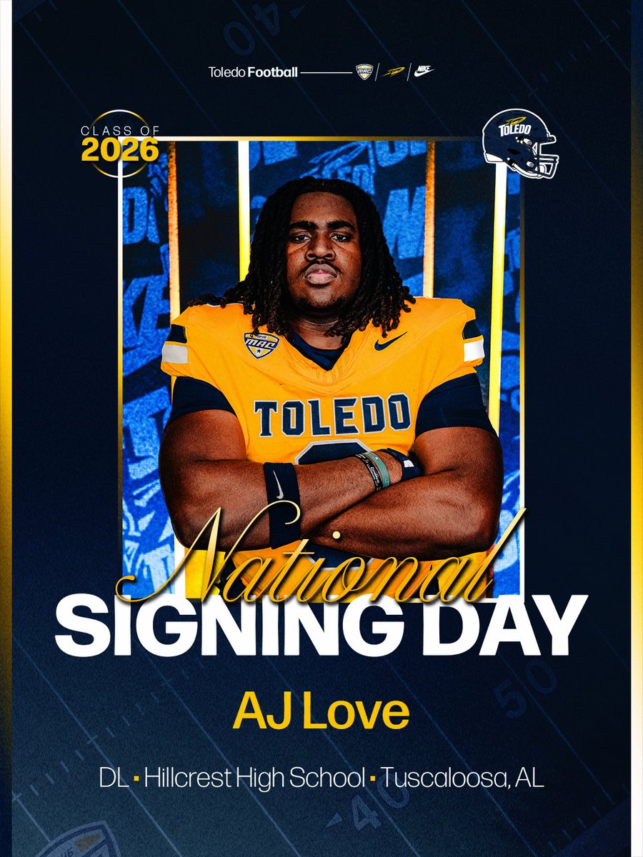 ToledoFB's tweet photo. Welcome to the Glass City‼️🚀

#TeamToledo x #NSD26 | @AdrianLove94 https://t.co/jRoTiCatbD