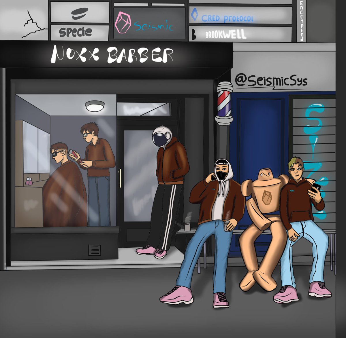 SEISMIC VILLAGE.
a future village built on Seismic technology.

Daily transactions using stablecoins via a neobank
fast, stable, no friction.
Privacy stays protected, data stays yours.

This is how an economy should work.

<a href="/SeismicSys/">Seismic</a> 
<a href="/lyronctk/">Lyron</a> 
<a href="/NoxxW3/">Noxx</a> 
<a href="/xealistt/">Xealist</a>