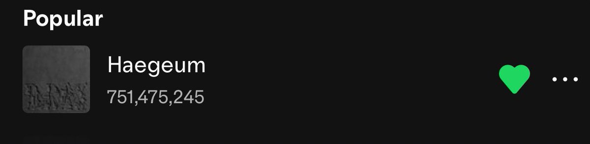 Most Streamed K-Rap Song on Spotify : 

1. Haegeum — 751M   [+1.1M]  
2.                    — 720M  [+1.4M] 

The record is gonna be gone if the streams stay at 1.1/1.2M — 1.4/1.5M daily streams no less for Haegeum to be the first to reach 1B
#HaegeumTo1Billion