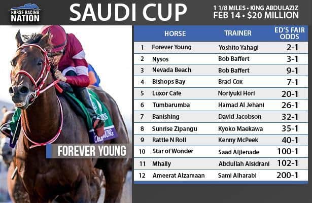 HR_Nation's tweet photo. Fair odds: @EJXD2 believes Breeders' Cup winners Forever Young and Nysos add value elsewhere in @TheSaudiCup 

https://t.co/zj26tAla2L

📸: Scott Serio /Casey Laughter / Eclipse Sportswire https://t.co/oulXVUMXWV