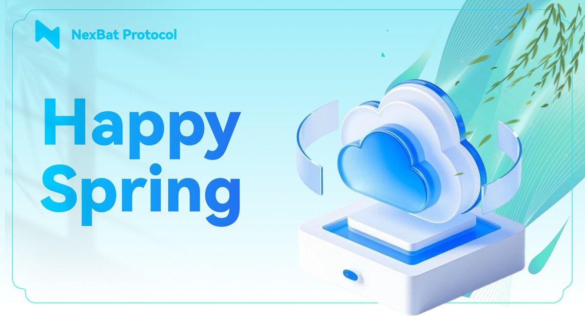 NexBatProtocol's tweet photo. Spring is the season of growth. May it power your boldest builds and your brightest ideas. 🌿
Here's to a new chapter of joy, seamless transactions, and visions brought to life.
Happy Spring from the NexBat team! https://t.co/gAo7m2wQLG