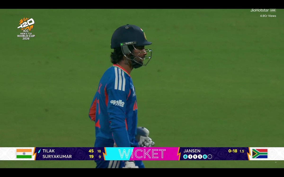 CricCrazyJohns's tweet image. TILAK VARMA SMASHED 45 RUNS FROM JUST 19 BALLS 🇮🇳

- A great return after the injury, he is ready for the T20 World Cup.