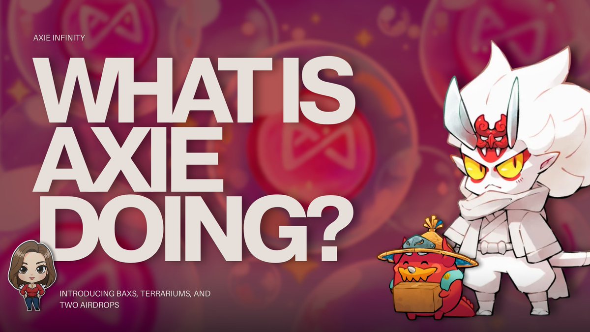 1/5 What is <a href="/AxieInfinity/">Axie Infinity</a>  doing? ⭐️

Axie Infinity is restructuring its economy. The project is separating roles between tokens:

- AXS becomes the reserve currency
- bAXS becomes the main utility and rewards token

This allows Axie to better control token circulation and build