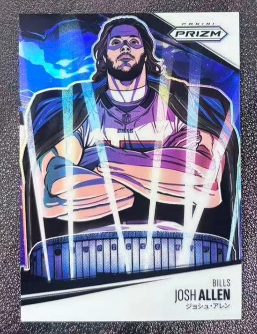 CardsBoulevard's tweet image. 🚨 MAJOR MANGA SALE 🚨

Just days after release, a 2025 Panini Prizm Manga featuring Josh Allen has already sold for $8,200.