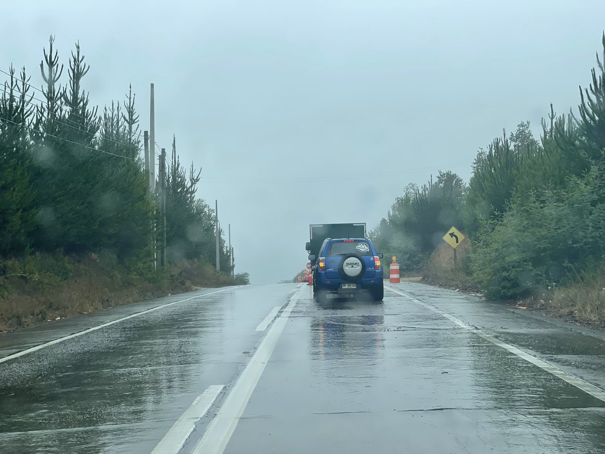 #Precaución Trabajos en ruta L30M sector Pantanillos - Santa Olga #Constitución