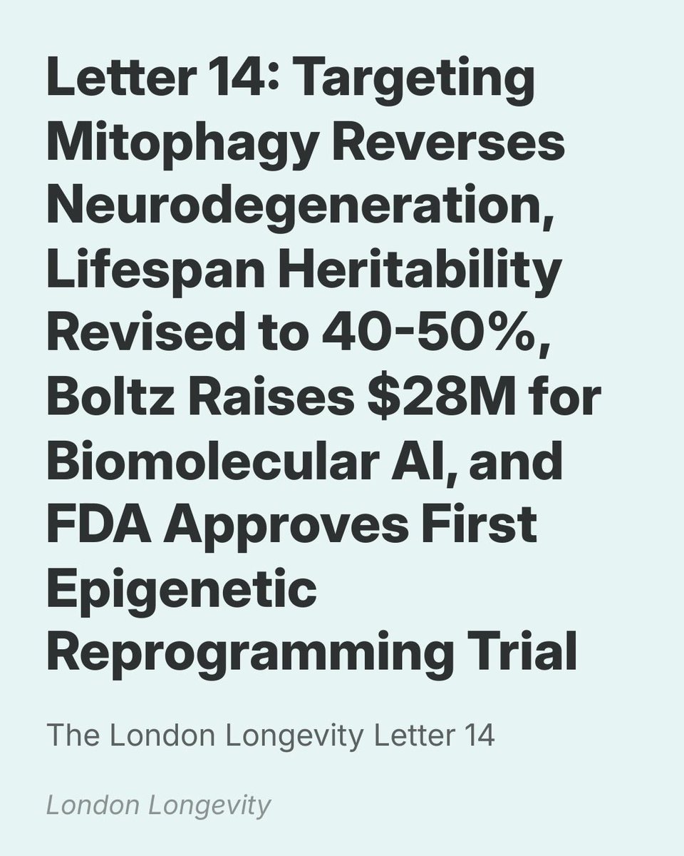 London Longevity Network tweet media