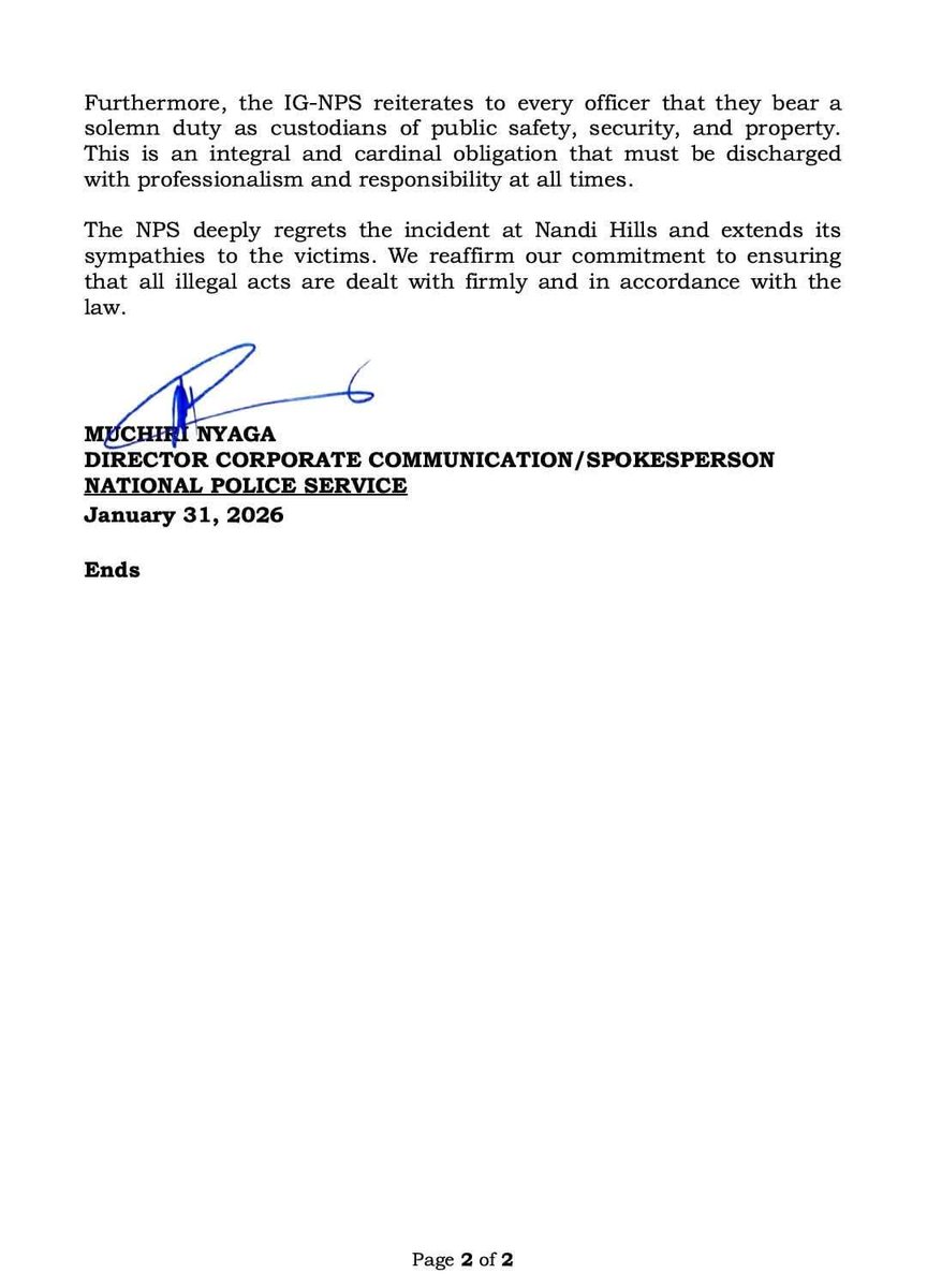 Senator Kiprotich Arap Cherargei tweet media