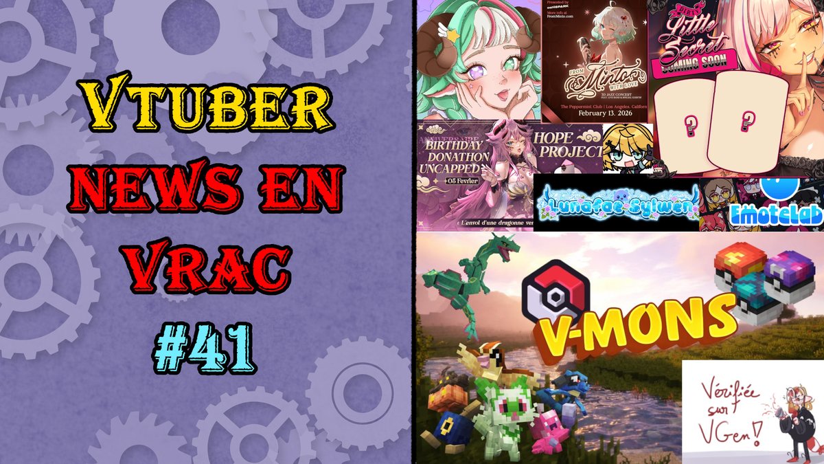 #vtuber #vtuberfr #news
Petit format où on parle de diverse petites news sur le vtubing.
Au programme, un serveur pokemon minecraft, des donathons, une vérification Vgen et un nouveau gout spécial Fefe.

youtu.be/l7nFj1xLaw4

❤️Bisous tout doux❤️