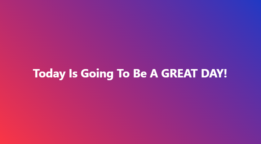 successwwayne's tweet photo. Today Is Going To Be A GREAT DAY! #PossibleBeginsHere https://t.co/BiTPJNnDDl