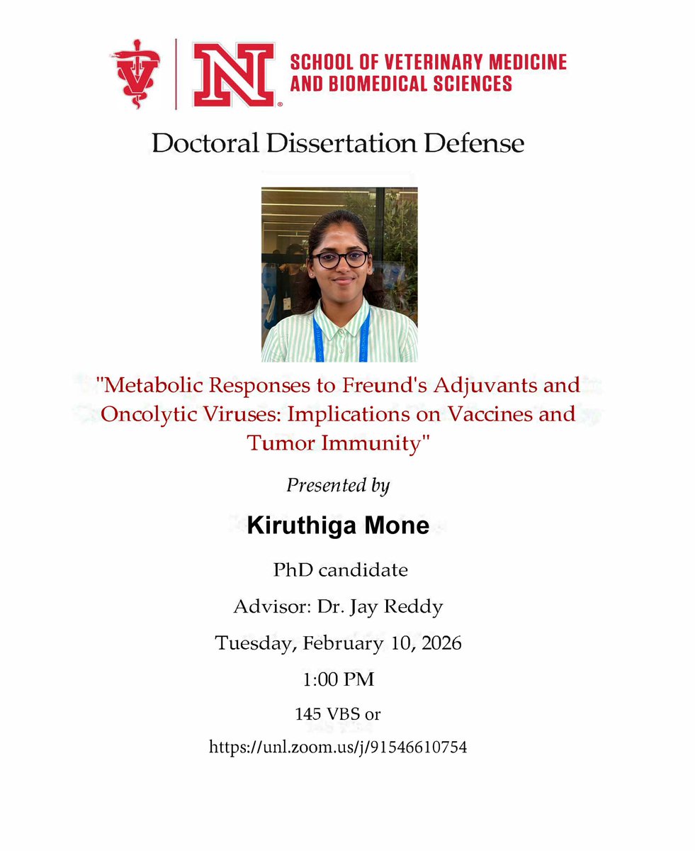 NE School of Vet Medicine & Biomedical Sciences tweet media