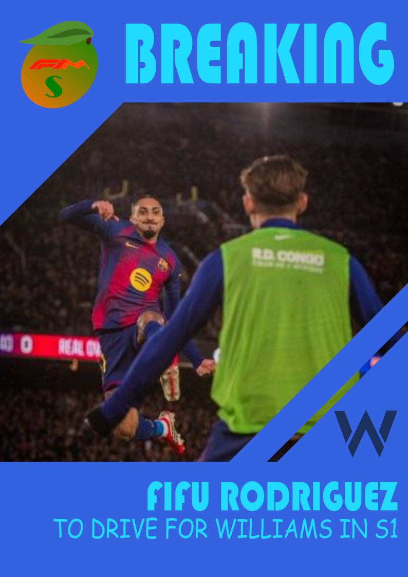 BREAKING

<a href="/fifu5455/">Fifu5455 I 🇮🇹🇲🇽 I</a> correrá para Williams en la S1 de SF