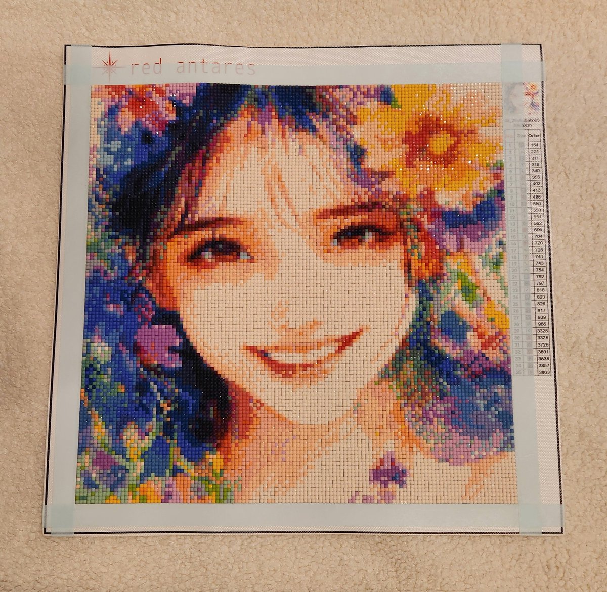 💎ダイヤモンドアート ❣6作品目❣ 女の子 2026.2.4 30×30 スクエア35