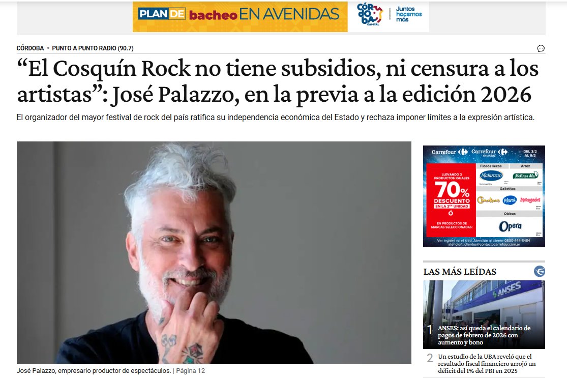 Vaaaaaamo <a href="/josedpalazzo/">jose palazzo</a> no pagas:  IVA, ingresos brutos y sellos. ¿Como se llama eso? ¿Roquiplanero?  Cualquier negocio de menor escala en Cba paga todo eso. Y también la pone. Ni hablar de la Plaza de la Música que la explotas sin hacer las inversiones que nos prometistes.