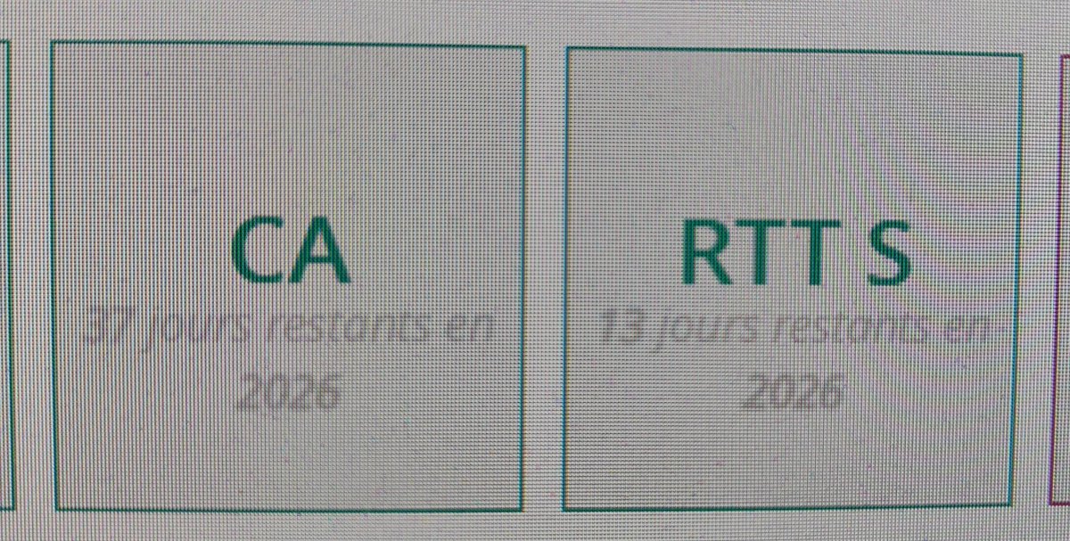 Bon, il me reste 50 jours à poser cette année 😀