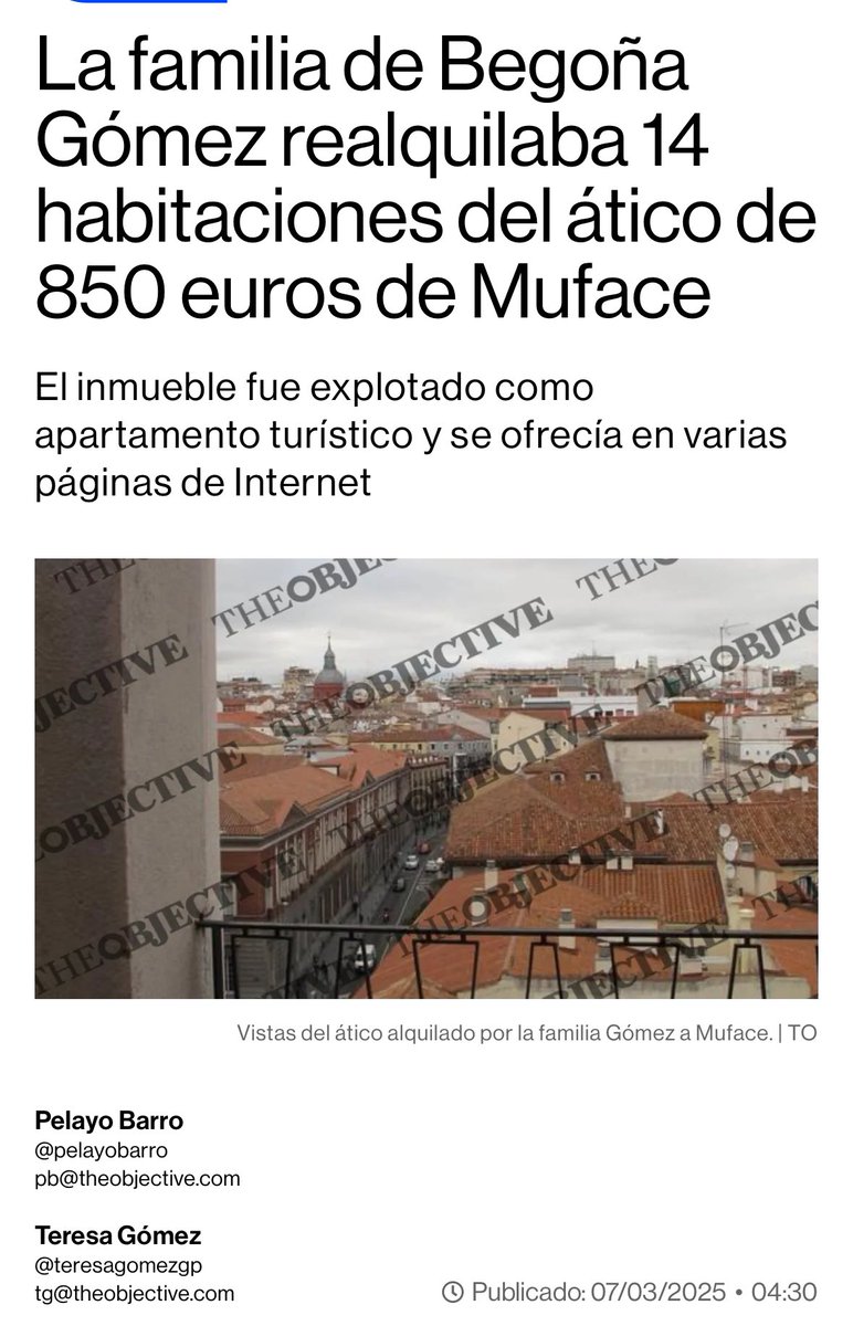 Y faltan por mencionar las 10 casas de Begoña, el piso público de MUFACE (sí, ese de las 14 habitaciones), arriba de la sauna Adán (sí, la sauna de los menores, las drogas, el putiferio y hasta las grabaciones con Villarejo).

Y los chalés de ZP!

Es "el escudo social" ista.