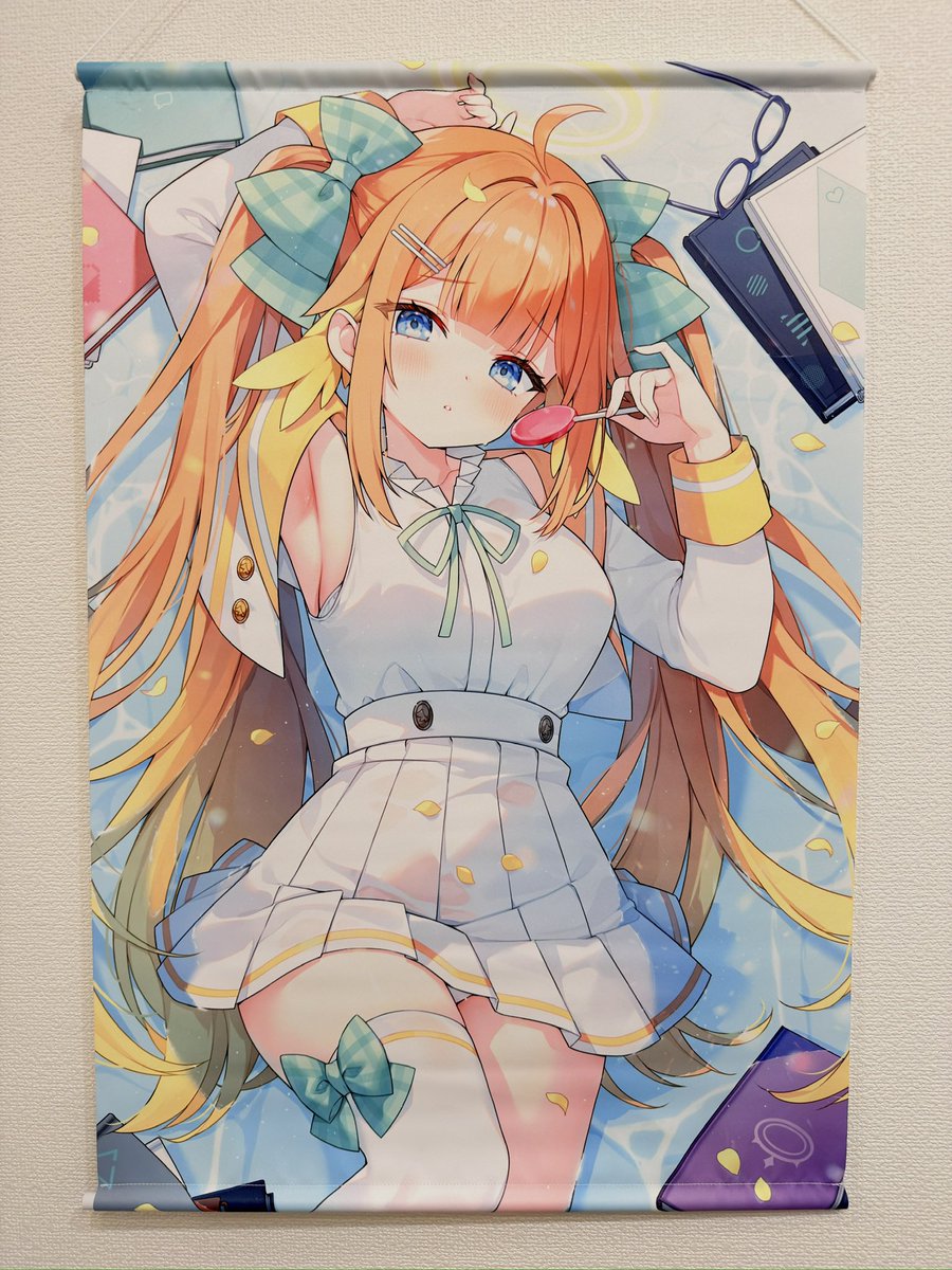 ayamy_garubinu's tweet image. シミコタペストリー新作＆C107タペです！
色もバッチリですよー✨
シミコ全新掛軸＆C107 掛軸來啦！
顏色表現真的很棒喔✨
#FF46 #ブルアカ 
x.com/ayamy_garubinu…