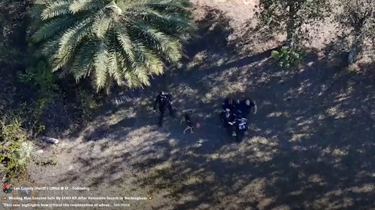 Lee County Sheriff’s Office Bloodhound Team Locates Missing Endangered 78-Year-Old! Dep. Robert Elwell and K9 Remington responded to help locate an elderly man with a neurocognitive disorder on 1/28/26. facebook.com/scentevidencek…