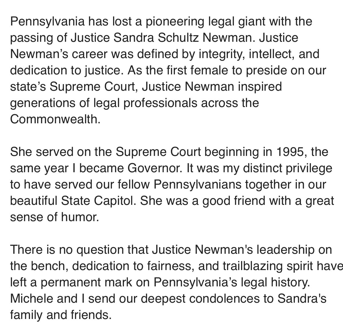 Gov. Tom Ridge tweet media