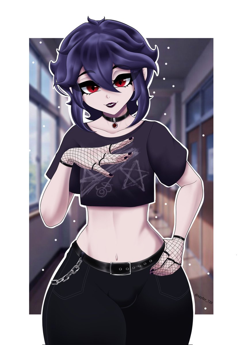 Gothic Vampire 🖤🩸
SFW ~
Art for <a href="/ClairBelmont/">Clair Belmont 🖤🩸</a> 
#femboy #oc #gotico