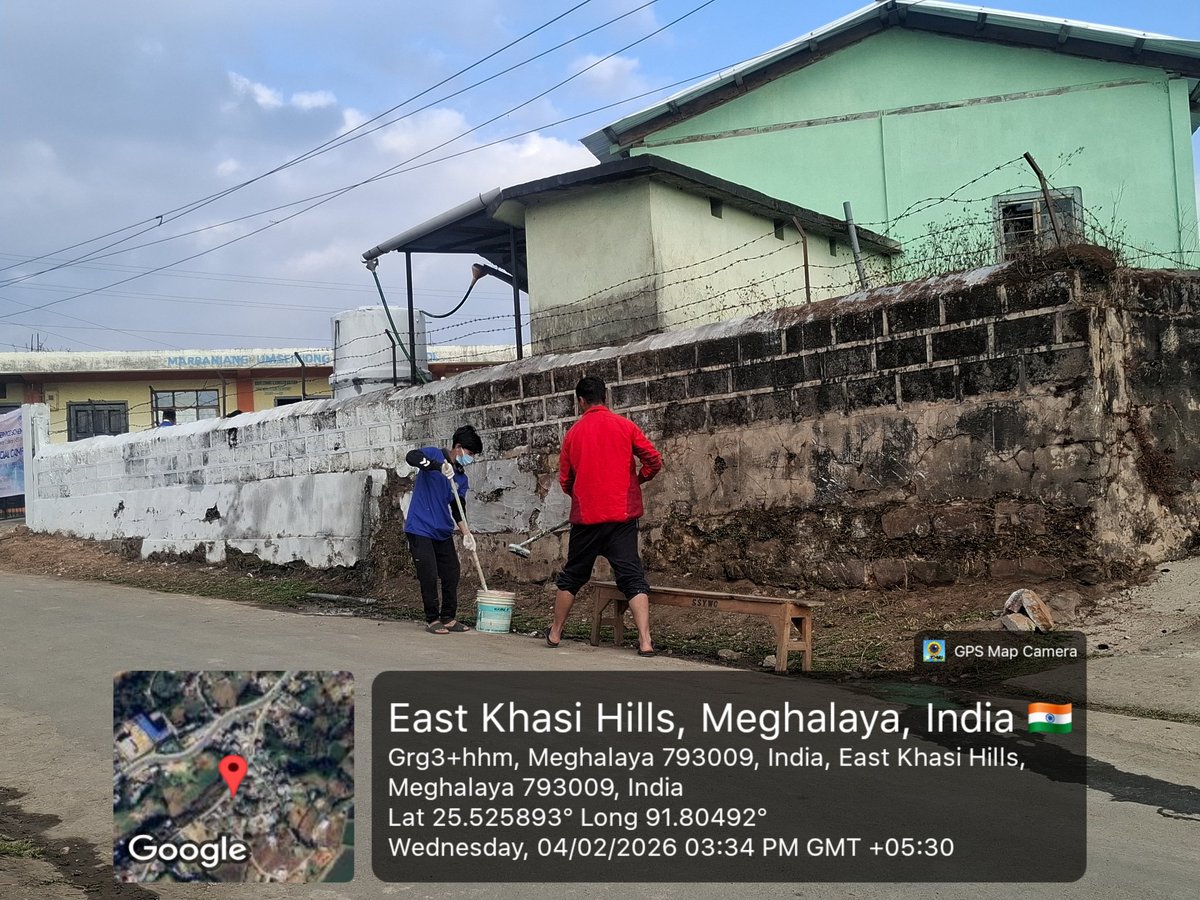 NSS_SCC_Unit's tweet photo. Day 3 of NSS #specialcamp2026:
Volunteers took part in  a cleaning drive and beautification of the local school. @_NSSIndia @CellNehu @nss_rdguwahati https://t.co/E1gTAyRKnT
