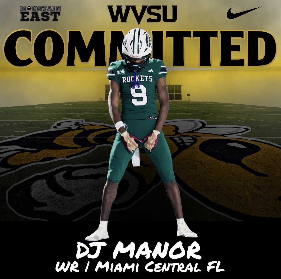 WvsuFootball's tweet photo. SIGNED
@DuaneManor10 - 6'2" 180lbs

DJ Manor is officially a Yellow Jacket! DJ is a big-time playmaker at WR. He was a standout at Miami Central HS in Florida and has played against some of the best DB's in the country! https://t.co/cHfVHPDGzT
