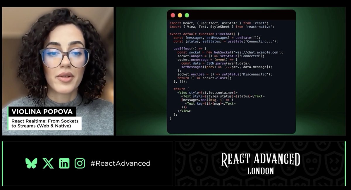 React Advanced Conference tweet media