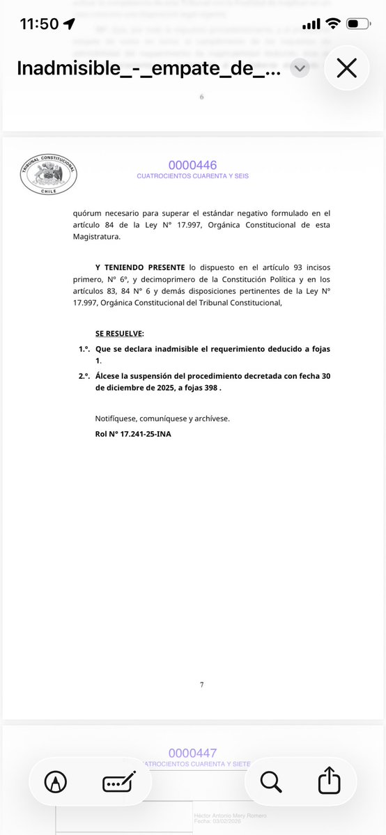 Y otro más. Ahora el Tribunal  Constitucional declaró inadmisible el recurso que buscaba declarar inaplicables las normas de toma de control y OPA con que la CMF cuestionó la operación de AA.  Queda el camino libre a la aplicación de multas y otras sanciones por parte de la CMF.
