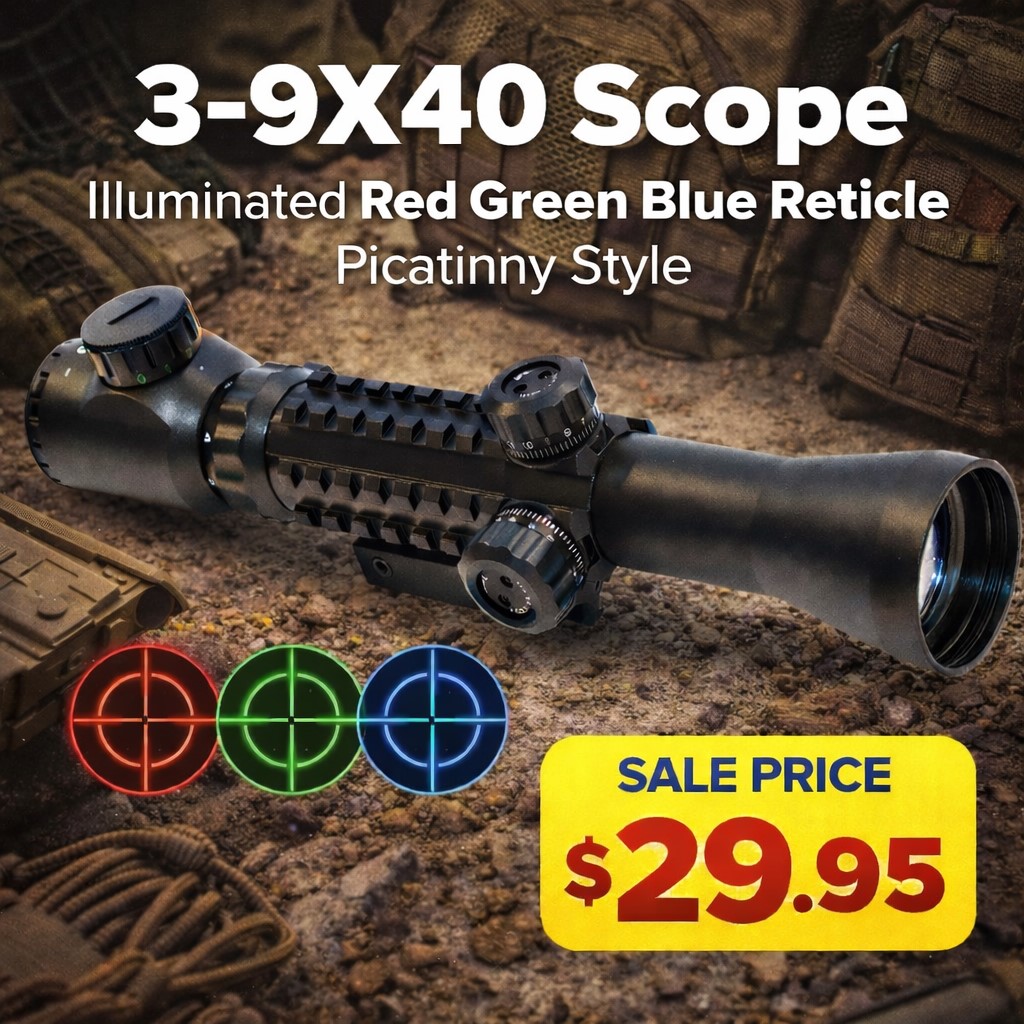 TRINITYSUPPLY's tweet image. New 3-9x40 Tactical Scope For Rifles. #trinitysupply #hunting #huntingscope #huntingdog #huntingseason #huntinglife #huntinglifestyle #outdoor #outdoors #outdoorslife #tactical #tacticalgear #tacticaltraining #tacticaloptics