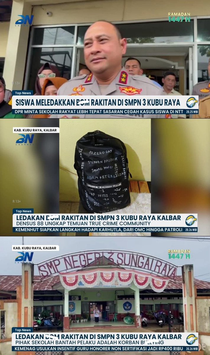 Brown nazi horde acting up again, sadly the brainwashed lone wolf now is a middle schooler, far younger than the previous one