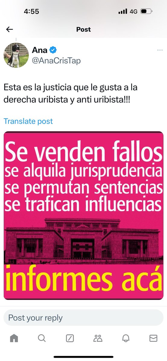 CsarGaviriaTru's tweet photo. Porqué desde que Margarita Cabello Blanco fue nombrada magistrada de @CorteSupremaJ por Ruth Marina Díaz y @A_OrdonezM todo huele mal en esa corte y en @CConstitucional @consejodeestado @CNDJ_Col? Ese cáncer de codicia hizo metástasis generando miseria y violencia. #ReformaYa https://t.co/J3OUHPBo84