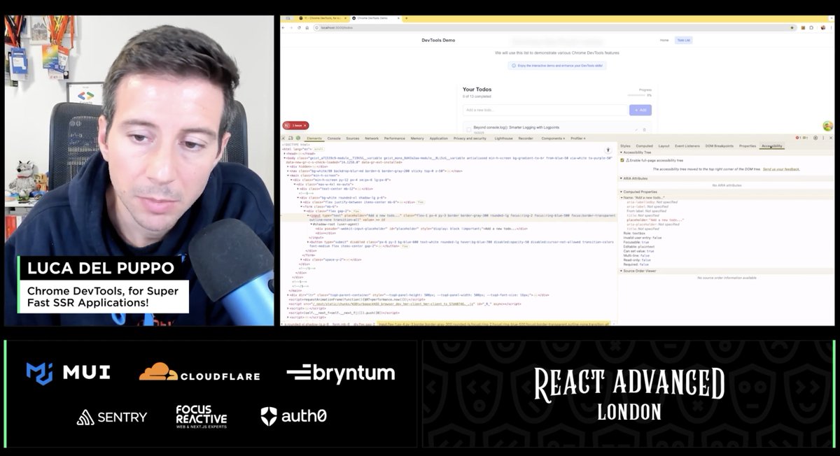 React Advanced Conference tweet media