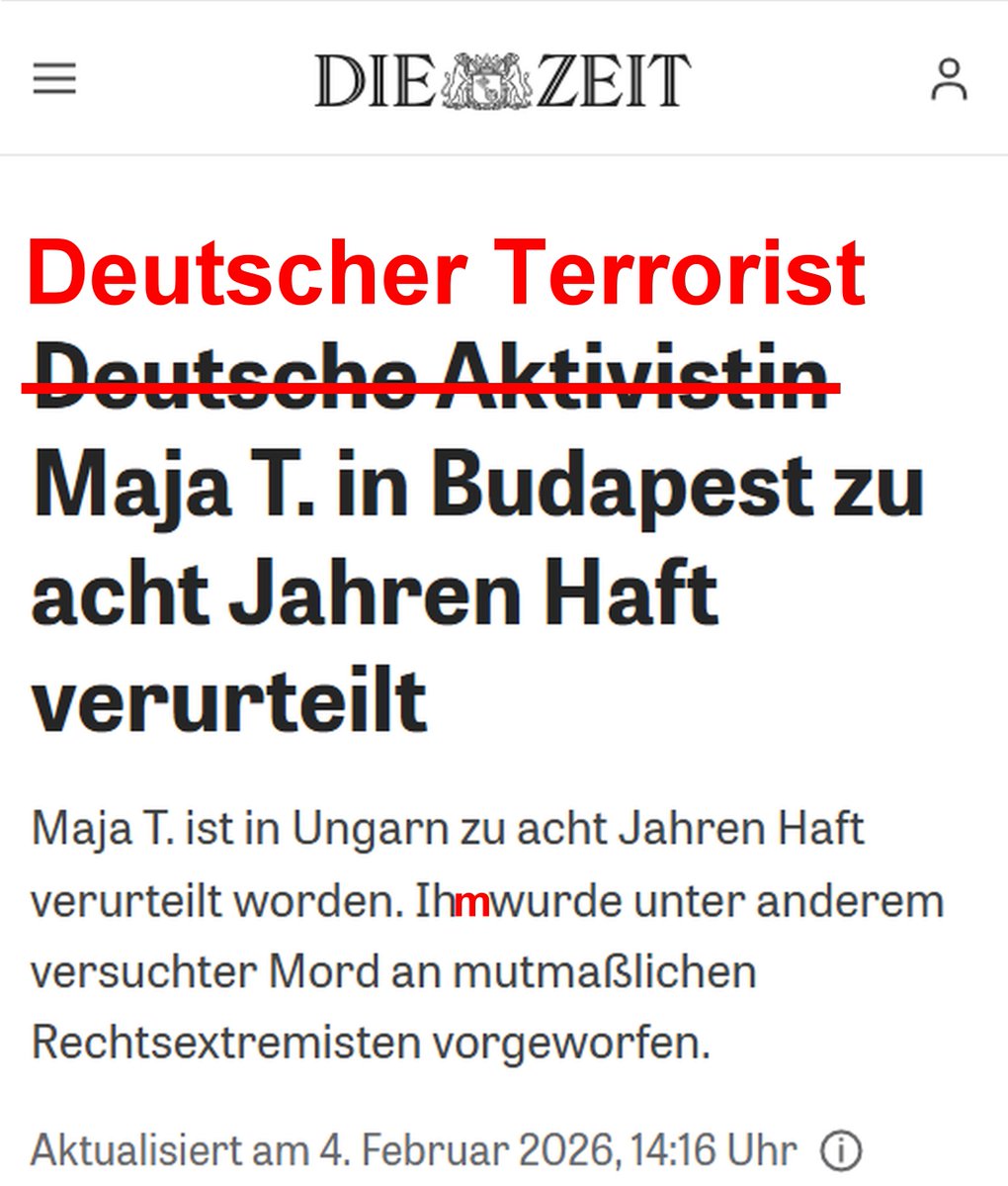 Liebe <a href="/zeitonline/">DIE ZEIT</a>, hab's mal korrigiert.