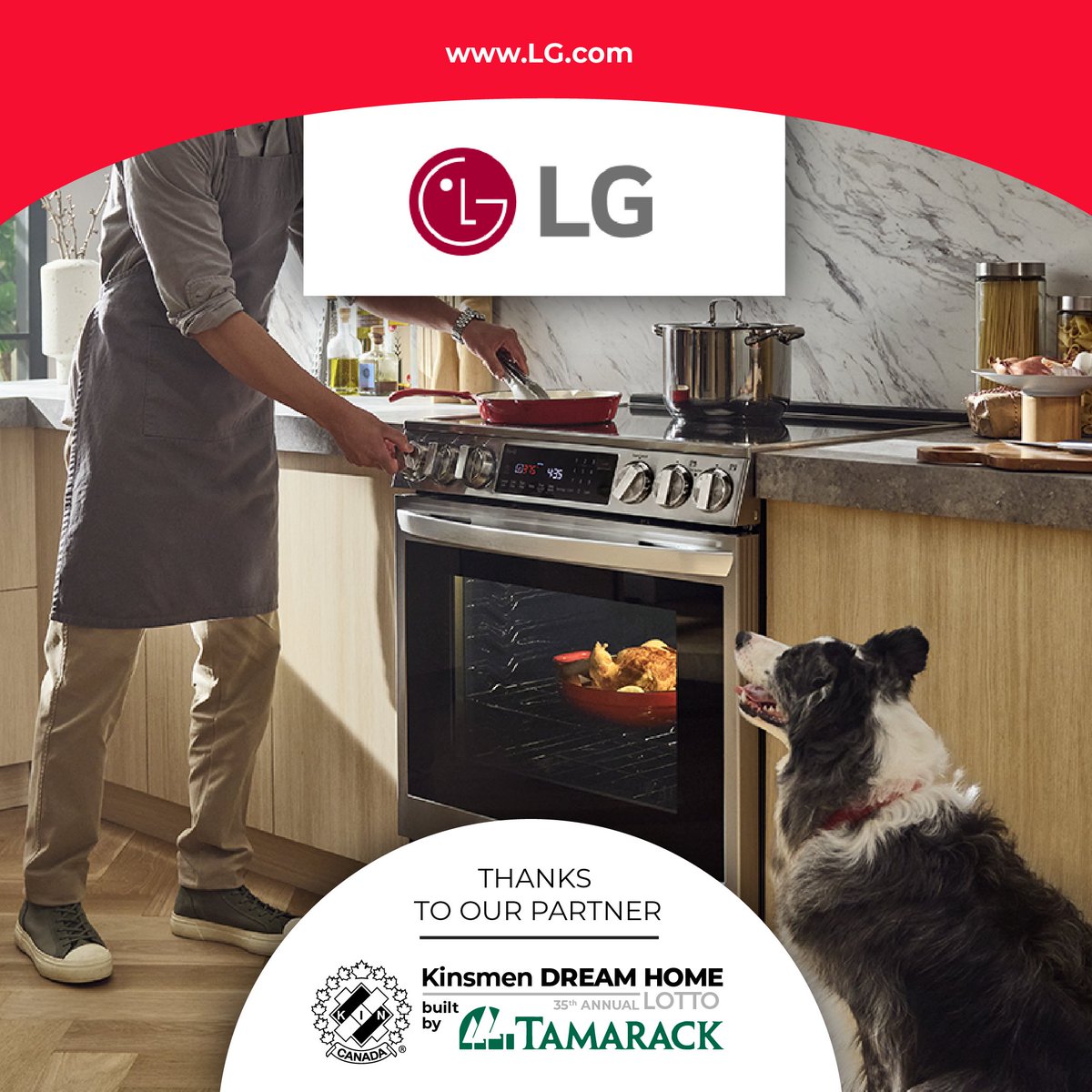 DreamHomeYGK's tweet photo. "Life's Good" with our partners! 🏡

The 35th Kinsmen Dream Home wouldn't be possible without the support of @LGCanada 

“We deliver consumer electronics that allow you to embrace life and prepare you for its greatest moments.”

Learn more at https://t.co/mqKwu9CRli https://t.co/u1XBSeWcDz