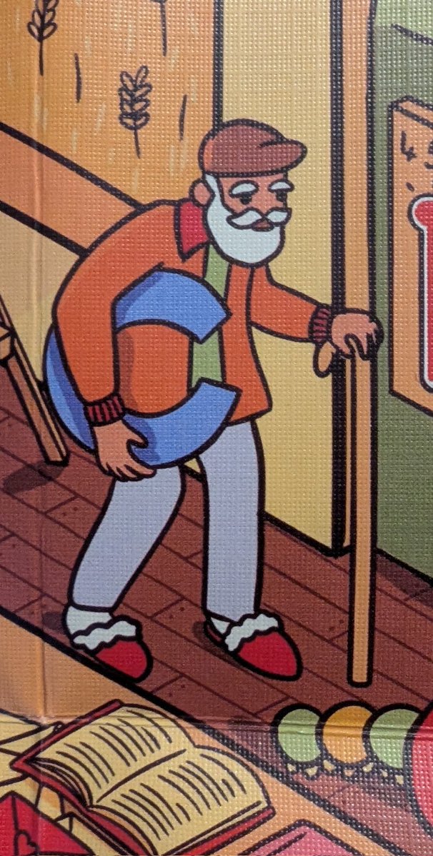 ByYourBedside's tweet image. I'm playing a game I got at Christmas where you have to find 101 book titles in a sort of where's-wally picture, and this Hemingway one made me cackle out loud 🤣