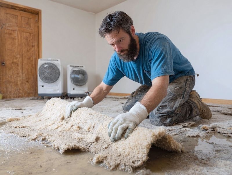 KungFuCarpets's tweet image. Household fans and wet vacuums lack the power needed for deep extraction. Carpet may feel dry while padding and subfloors remain wet underneath. #WaterDamage #EmergencyCleaning #Meridian bit.ly/4r0X2uW