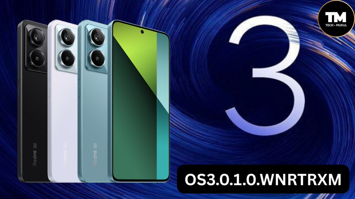 TECH__MUKUL's tweet photo. #REDMINote13Pro 5G #POCOX6 #HyperOS3 #February 2026 Stable Update Ready 🚀

📌 HyperOS 3: OS3.0.1.0.WNRTRXM
✨ Region: Turkey 🇹🇷

🔍 Status: Currently READY as a Stable build. The stable rollout is not yet available. Once the official Stable update is released, full details will be shared here immediately.
