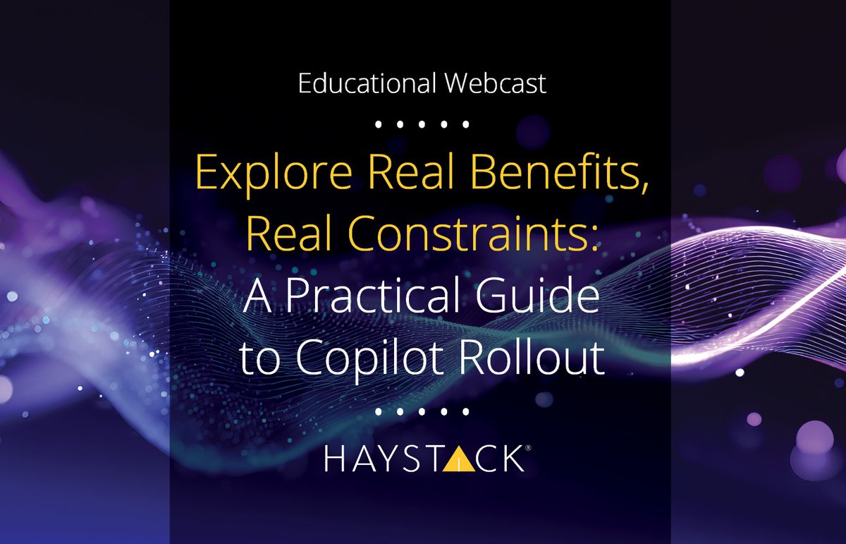 ReviewRight's tweet image. ✈️ Organizations are moving fast to deploy M365® Copilot, but often overlook #InformationGovernance practices. 

🎙️Join @HaystackID's webcast to learn how IG can impact Copilot's performance: bit.ly/3LZRphY

#LegalTech #eDiscovery 

@RecordPoint @RTX_News