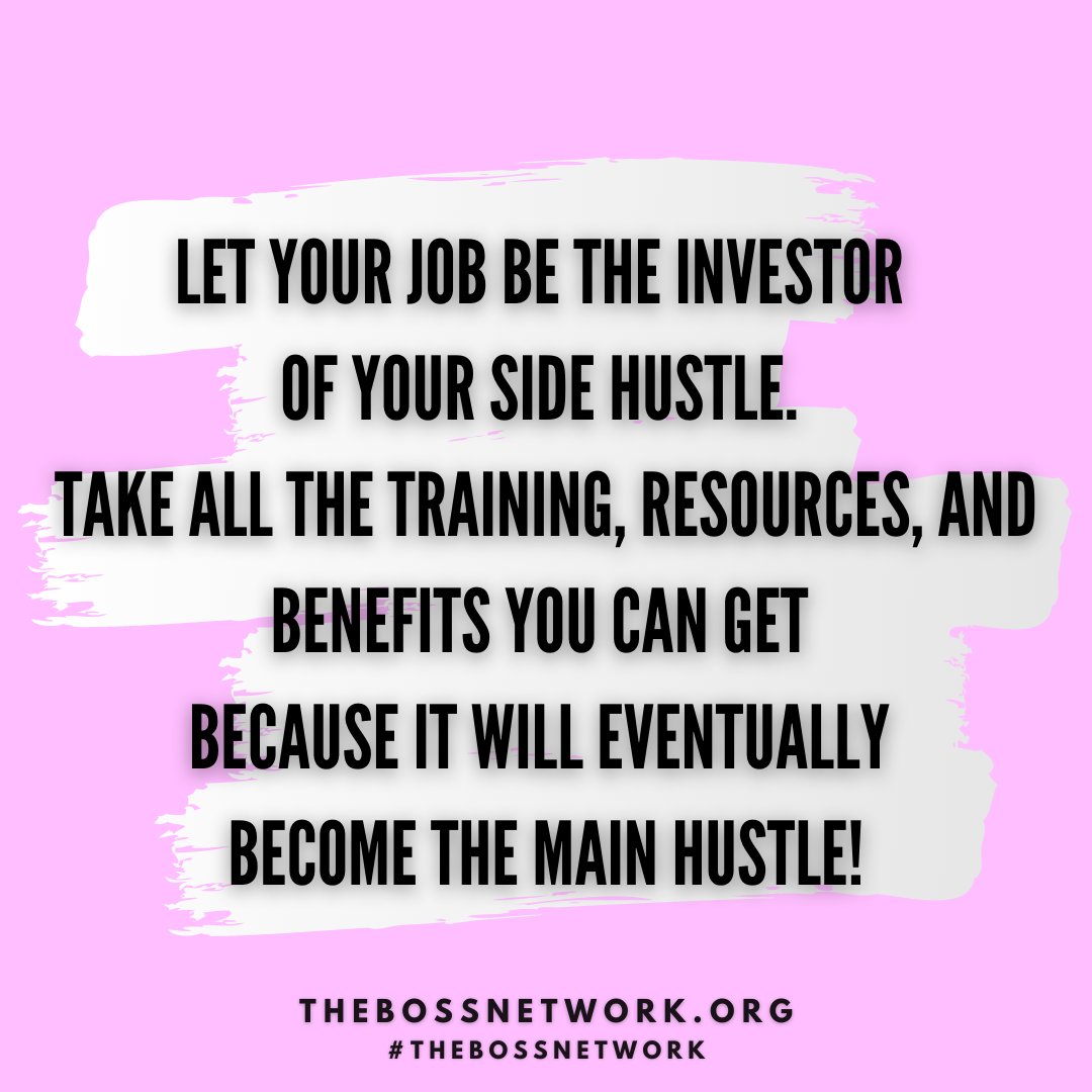 iamCameka's tweet image. Transform your job into your greatest investment. #BOSSMindset