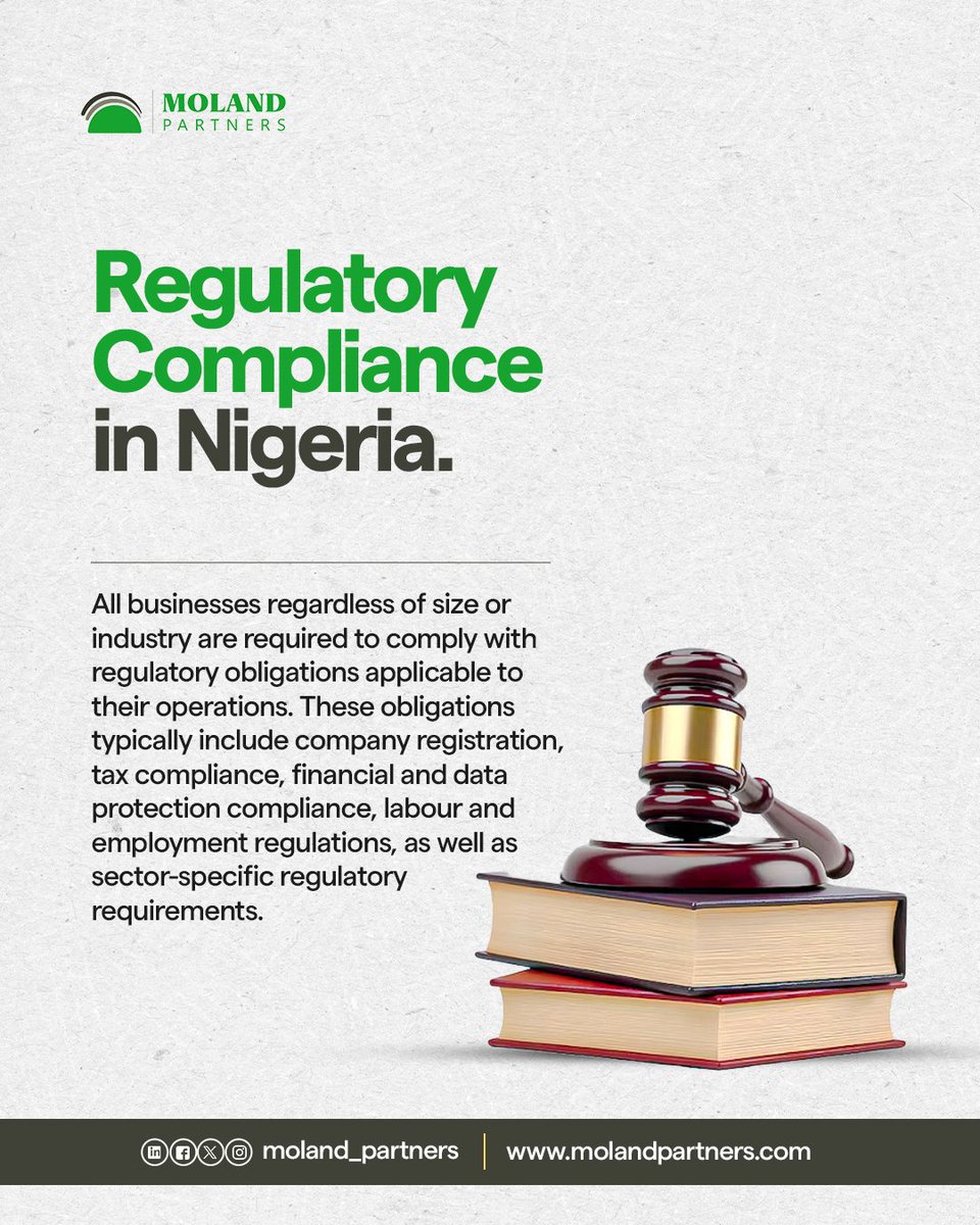 MolandPartners's tweet photo. Legal compliance is essential for sustainable business growth, safeguarding operations, strengthening investor confidence, and ensuring long-term stability for businesses at every stage. 

DISCLAIMER: This post is for general information only and does not constitute legal advice. https://t.co/SQxbGnzxys