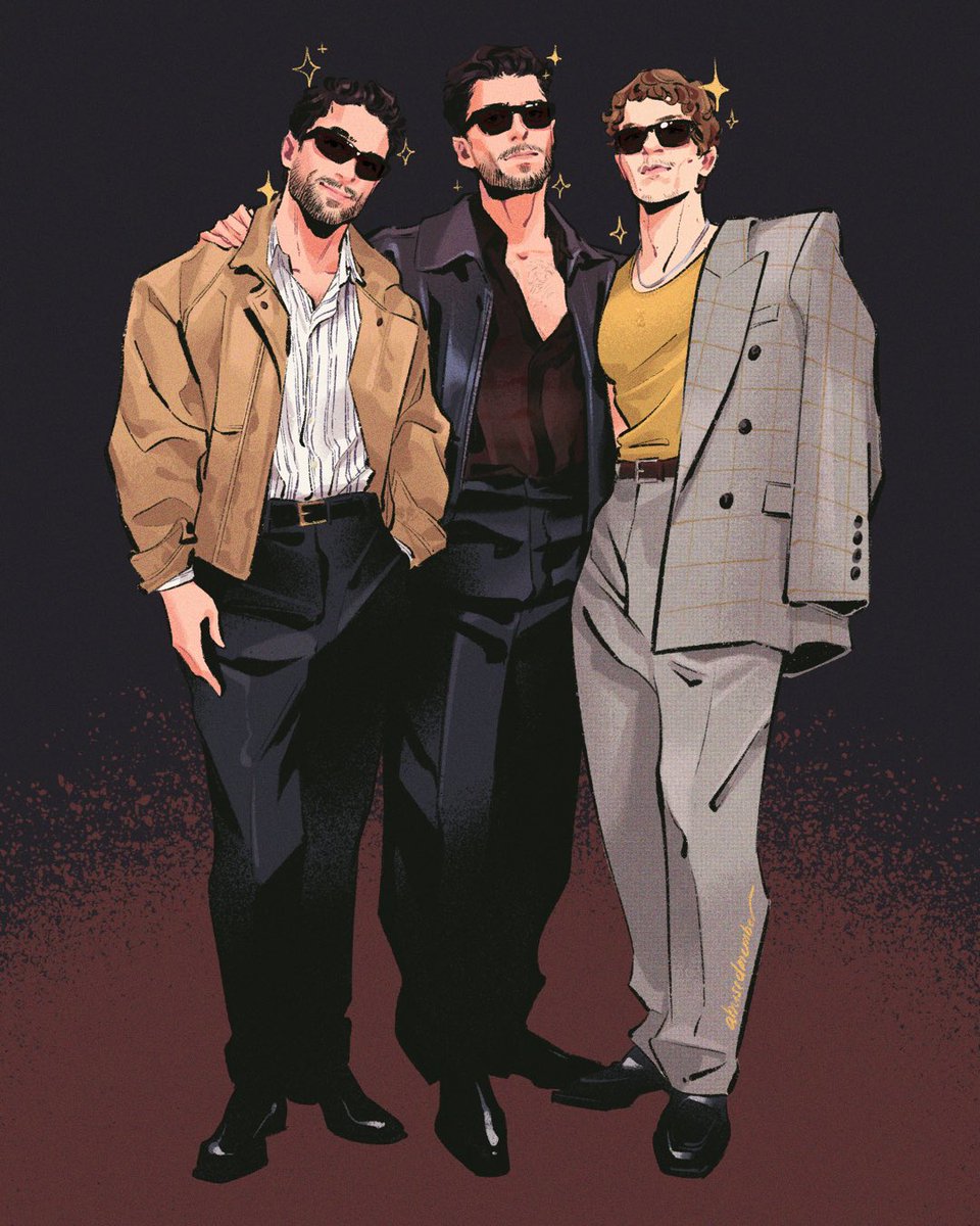 abusedmember's tweet image. Personally loving this ensemble of style. The YSL Gang ✨ 

#ConnorStorrie #FrancoisArnaud #RobbieGK