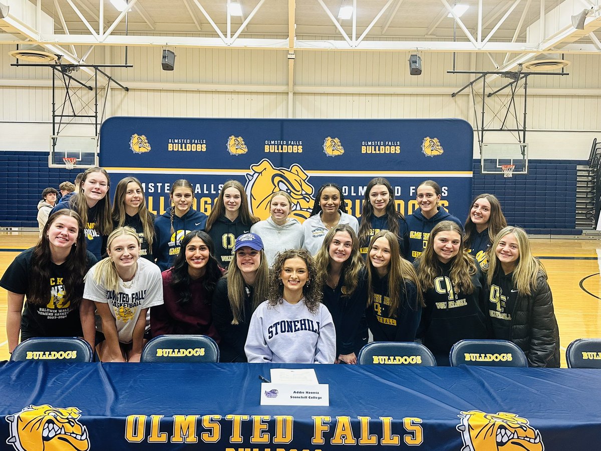 ofvolleyball's tweet photo. Congratulations to our senior libero Addie Koontz on signing with Stonehill College this morning! https://t.co/mBg025Zo3D