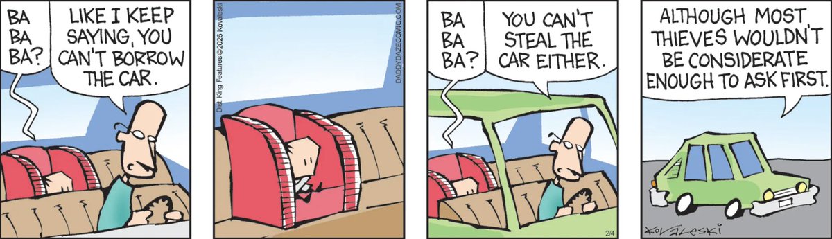 ComicsKingdom's tweet photo. When you ask nicely, (almost) anything is possible. #DaddyDaze #ComicsKingdom #LegendsLiveHere https://t.co/kBvHmRavwj