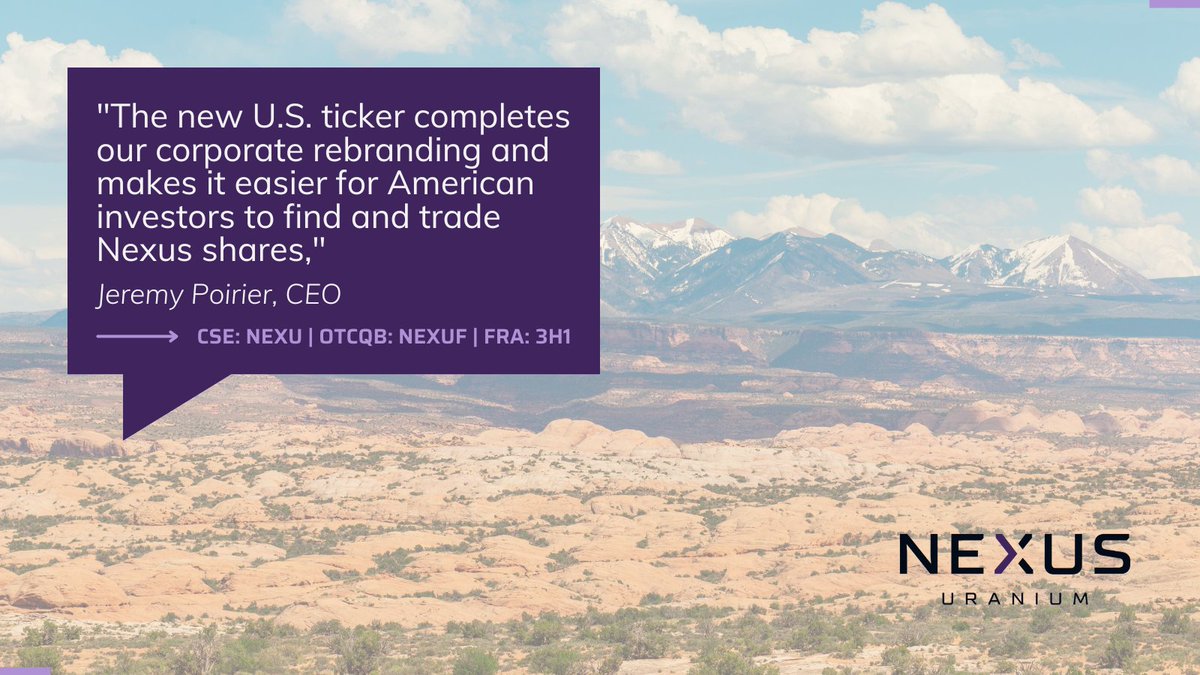 Nexus Uranium (CSE: NEXU) (OTCQB: NEXUF) tweet media