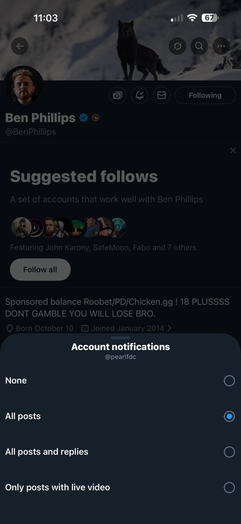pearlfdc's tweet photo. @BenPhillips Done 🫡 https://t.co/wCtaeglGSR